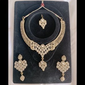 Beautiful Indian stone studded bridal 4pc set